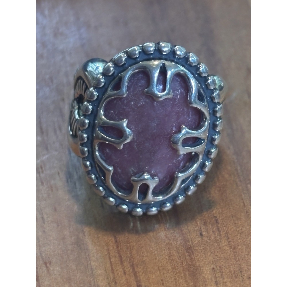 Carolyn Pollack Sterling Silver Rhodonite  Ring Size 6.5